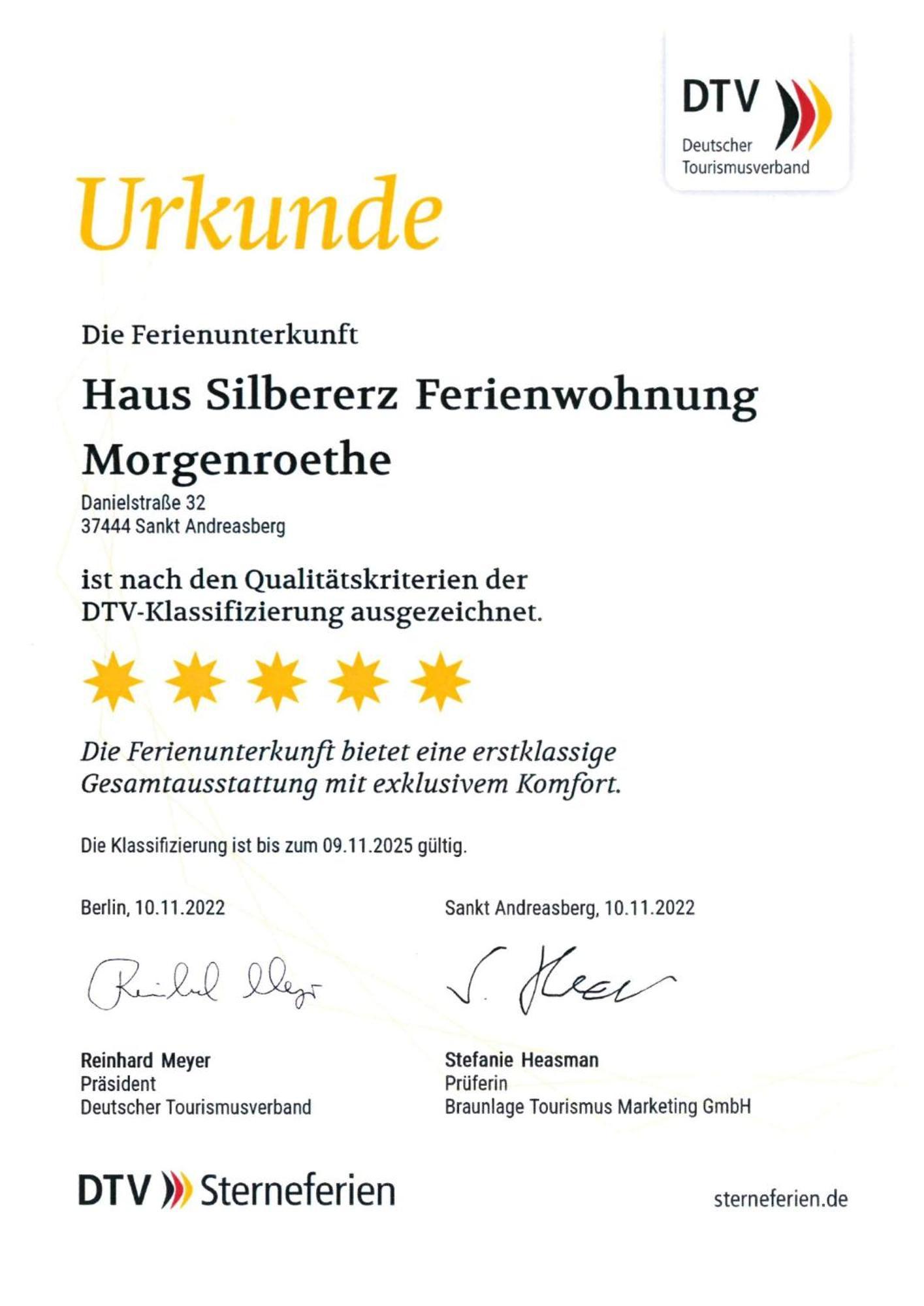 Morgenroethe 5 Sterne Ferienwohnung Sankt Andreasberg Esterno foto